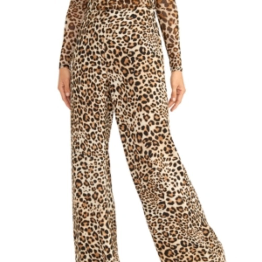 Rachel Roy Alice Pants - Natural Leopard Sz 4